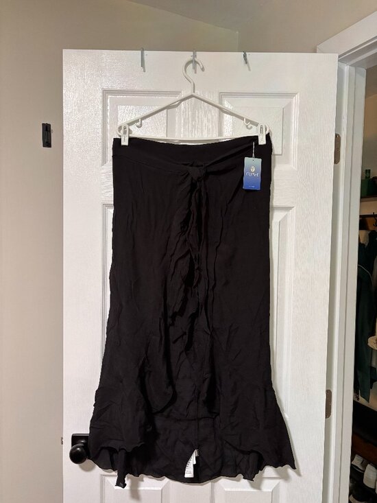 Cupshe Other - Black Sheer Tie Front Swim Cover-Up Skirt | Beach Cover-Up | NWT